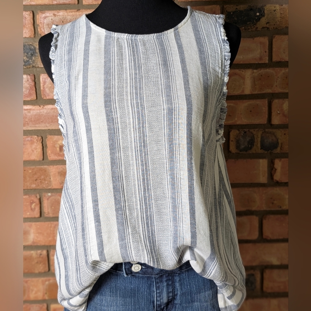 Staccato Striped Sleeveless Top - Picture 2 of 9